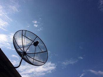 Low angle view of ferris wheel against sky