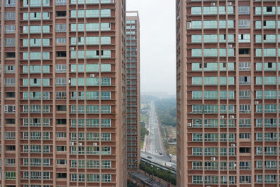 Full frame shot of buildings in city