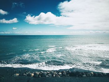 Scenic view of sea against sky