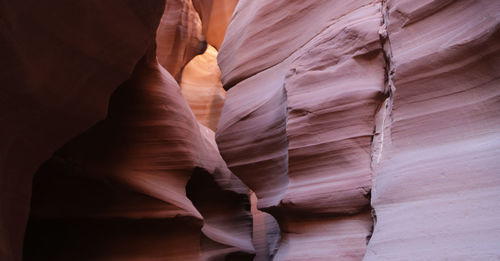 Low angle view of rock formation