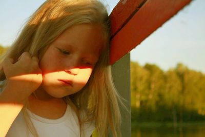 Portrait of little girl