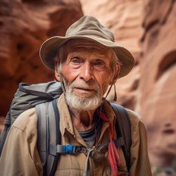 Portrait of man wearing hat