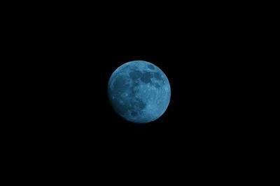 Low angle view of moon in sky