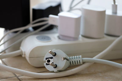 Close-up of computer on table