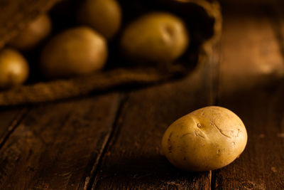 Close-up of fruits on table
