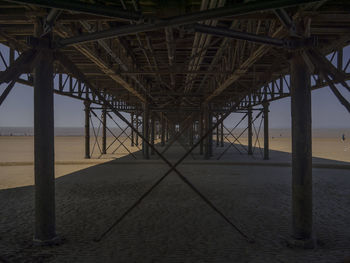 Pier on sea against sky