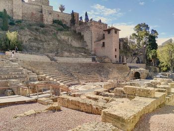 Alcazaba of malaga and amphitheater