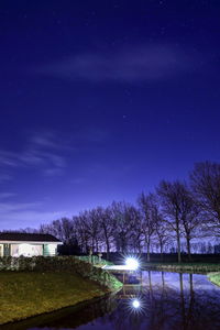 Scenic view of star field at night