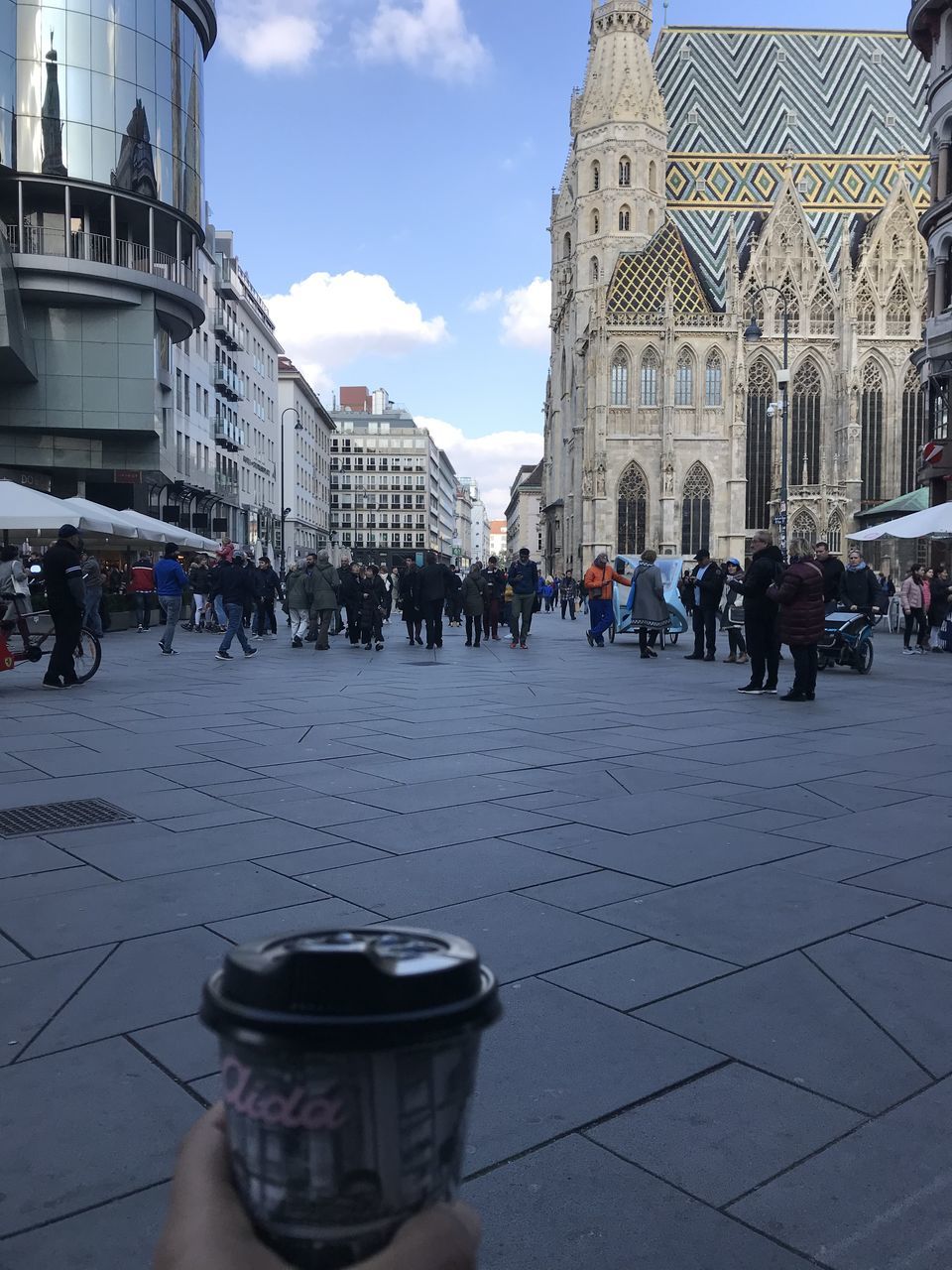 GROUP OF PEOPLE IN A BUILDING