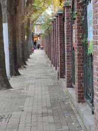 Narrow alley amidst buildings in city
