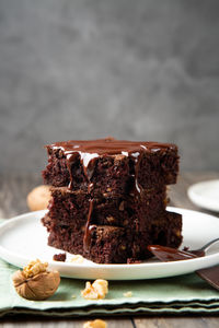 Close-up of cake on table