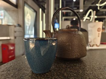 Close-up of drink on table