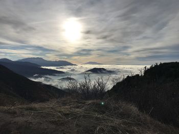 Scenic view of landscape against sky