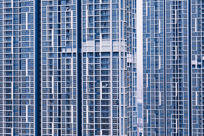 Full frame shot of modern apartment building