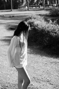 Woman standing at park