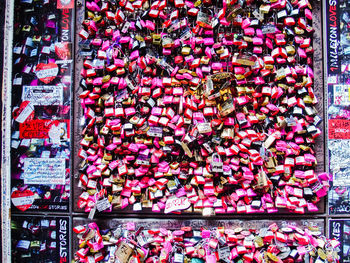 Full frame shot of market stall for sale