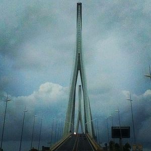 Low angle view of cloudy sky