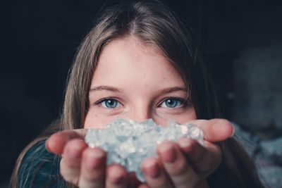 Close-up portrait of girl