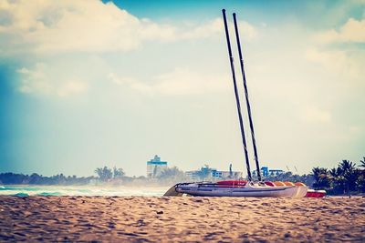 Boats in sea