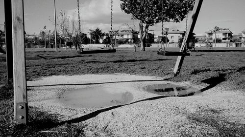 Road in city against sky