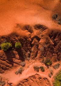 Rock formations on landscape