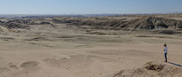 Scenic view of desert against sky