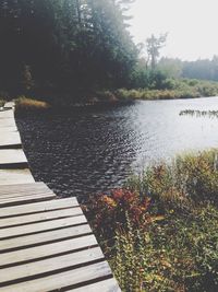 Scenic view of lake