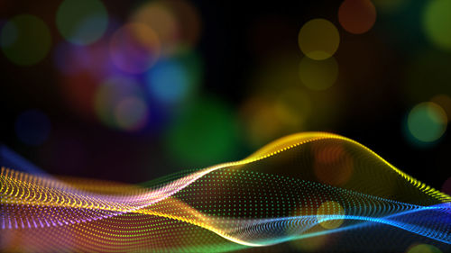 Close-up of abstract lights