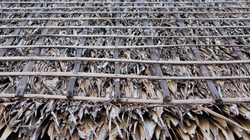 Full frame shot of wooden structure