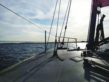 Sailboat in sea