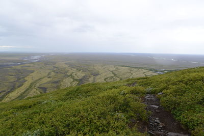 Scenic view of landscape against sky