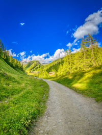 Road amidst mountains against sky