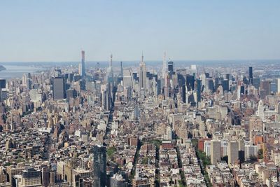 Aerial view of buildings in city