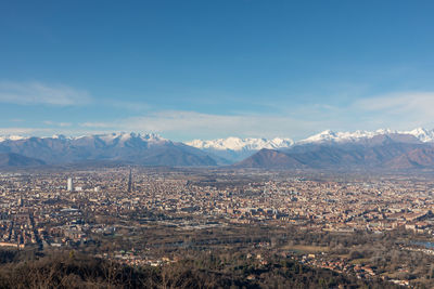 Scenic view of mountains against sky turin torino alpi alps juvemerda piedmont