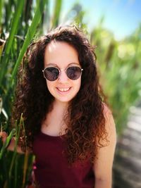 Portrait of young woman