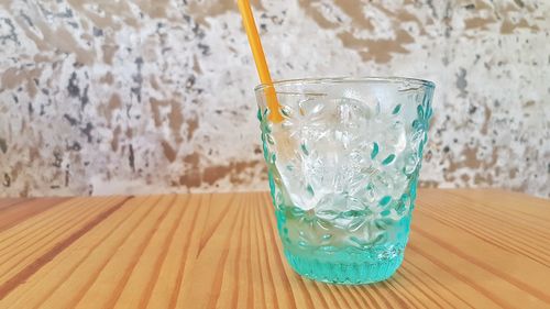 Close-up of drink on table