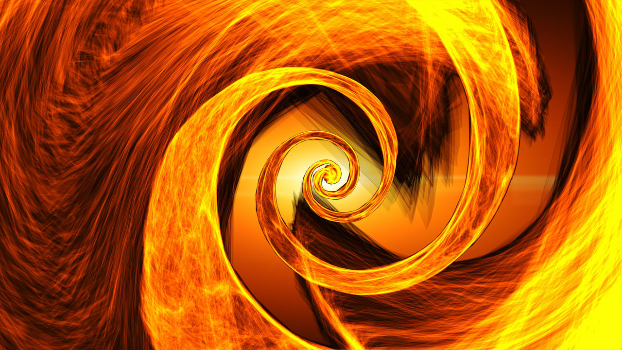 BLURRED MOTION OF SPIRAL LIGHT