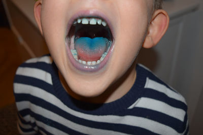 Close-up portrait of boy