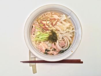 Close-up of soup in bowl