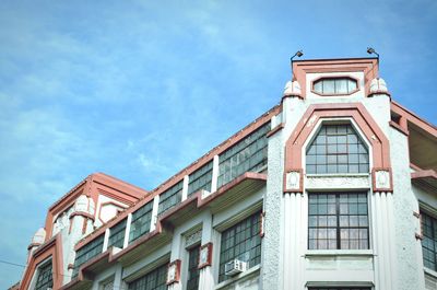 Low angle view of building against sky
