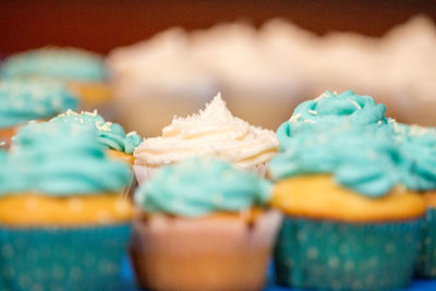 Close-up of cupcakes