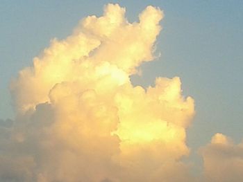 Low angle view of cloudy sky