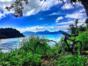 Scenic view of sea against sky