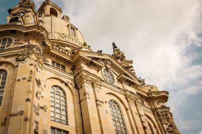 Low angle view of historical building against sky
