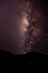 Low angle view of starry sky