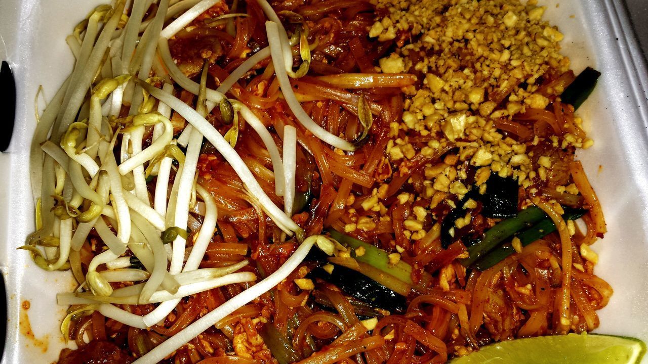 HIGH ANGLE VIEW OF FOOD SERVED ON PLATE