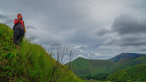 Scenic view of landscape against sky