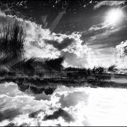 Scenic view of river against sky