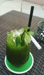 Close-up of drink on table