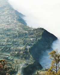 High angle view of townscape against sky